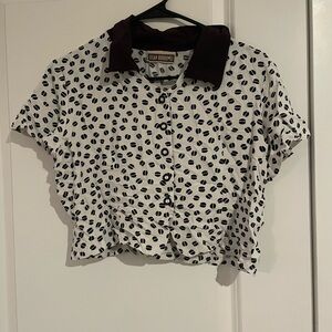Susan Burrowes Crop Top Blouse